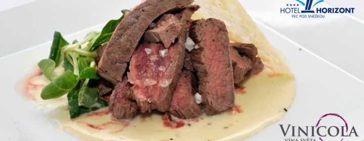 Zážitková gastronomie v hotelu Horizont Pec pod Sněžkou