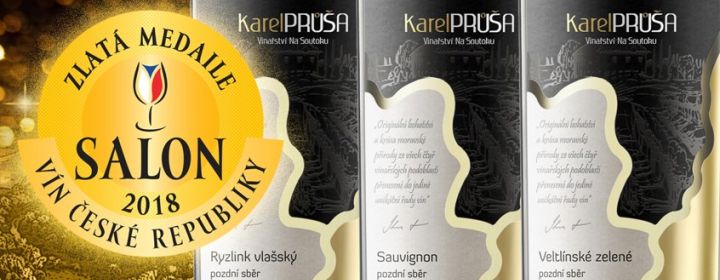 Do expozice Salon vín 2018 jsou zařazena 3 vína z Vinařství na Soutoku